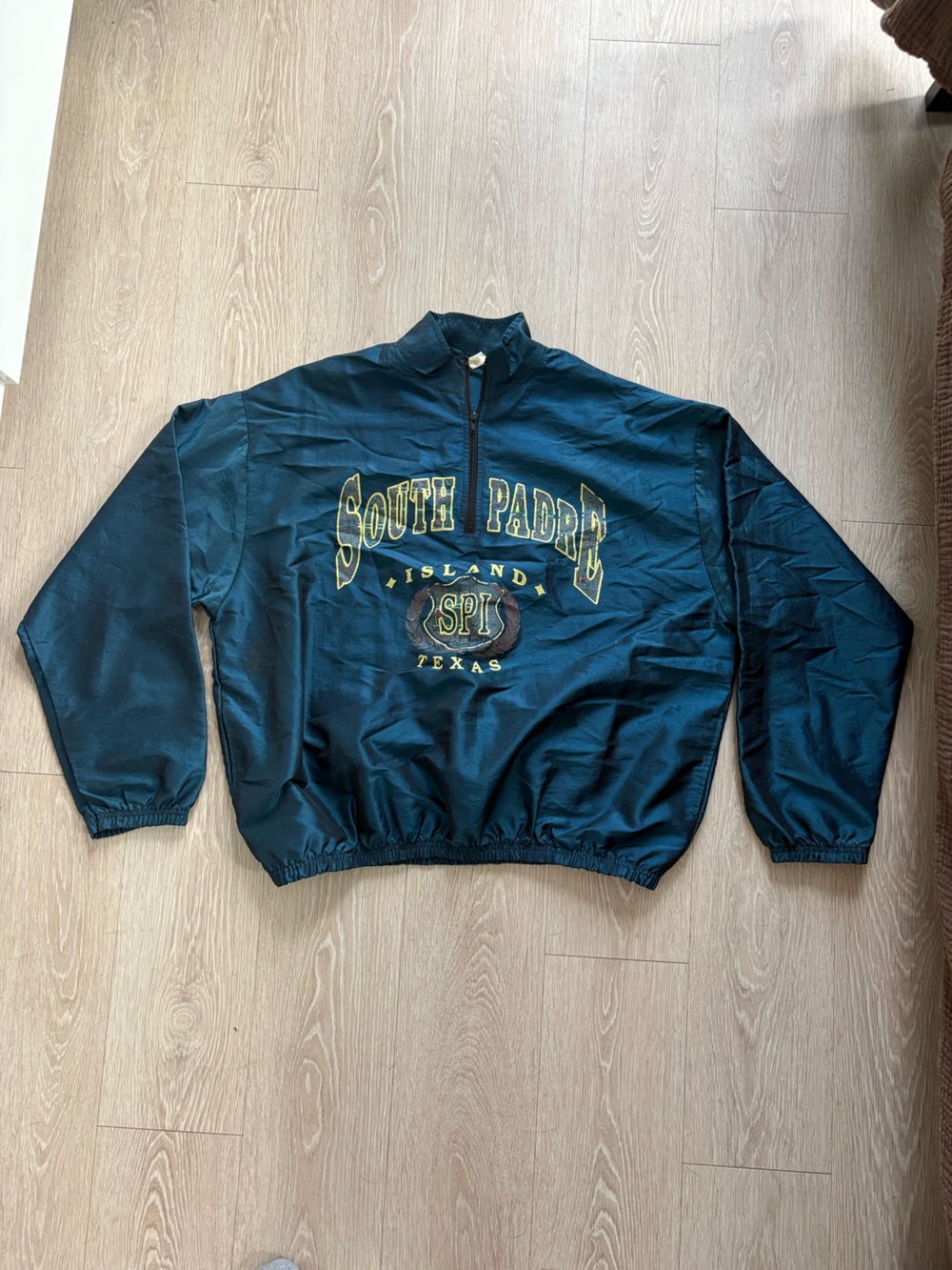 Navy South Padre Island Pullover Windbreaker Jacket